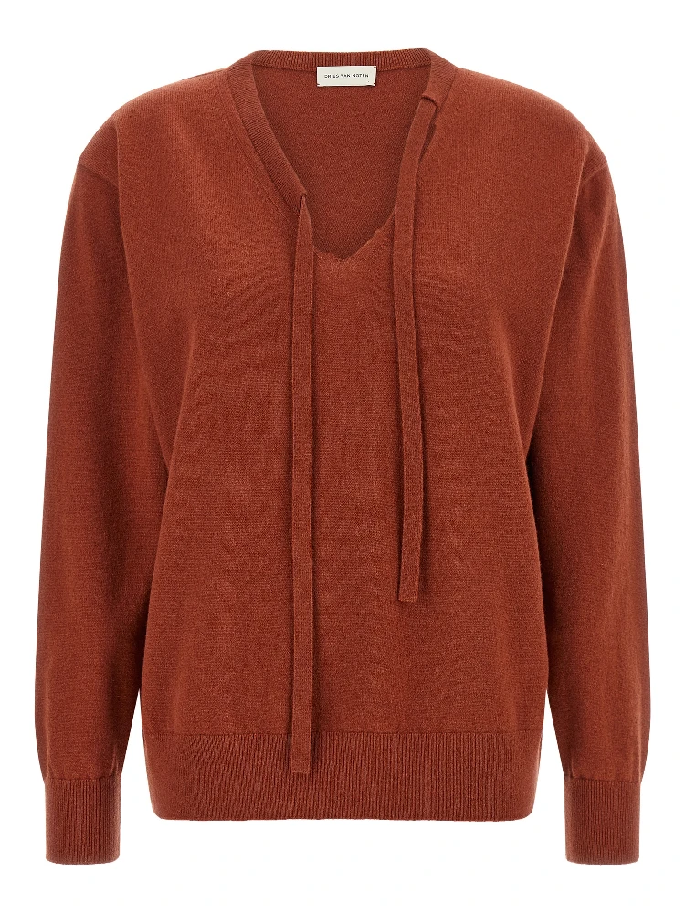 Red Cashmere Cardigan