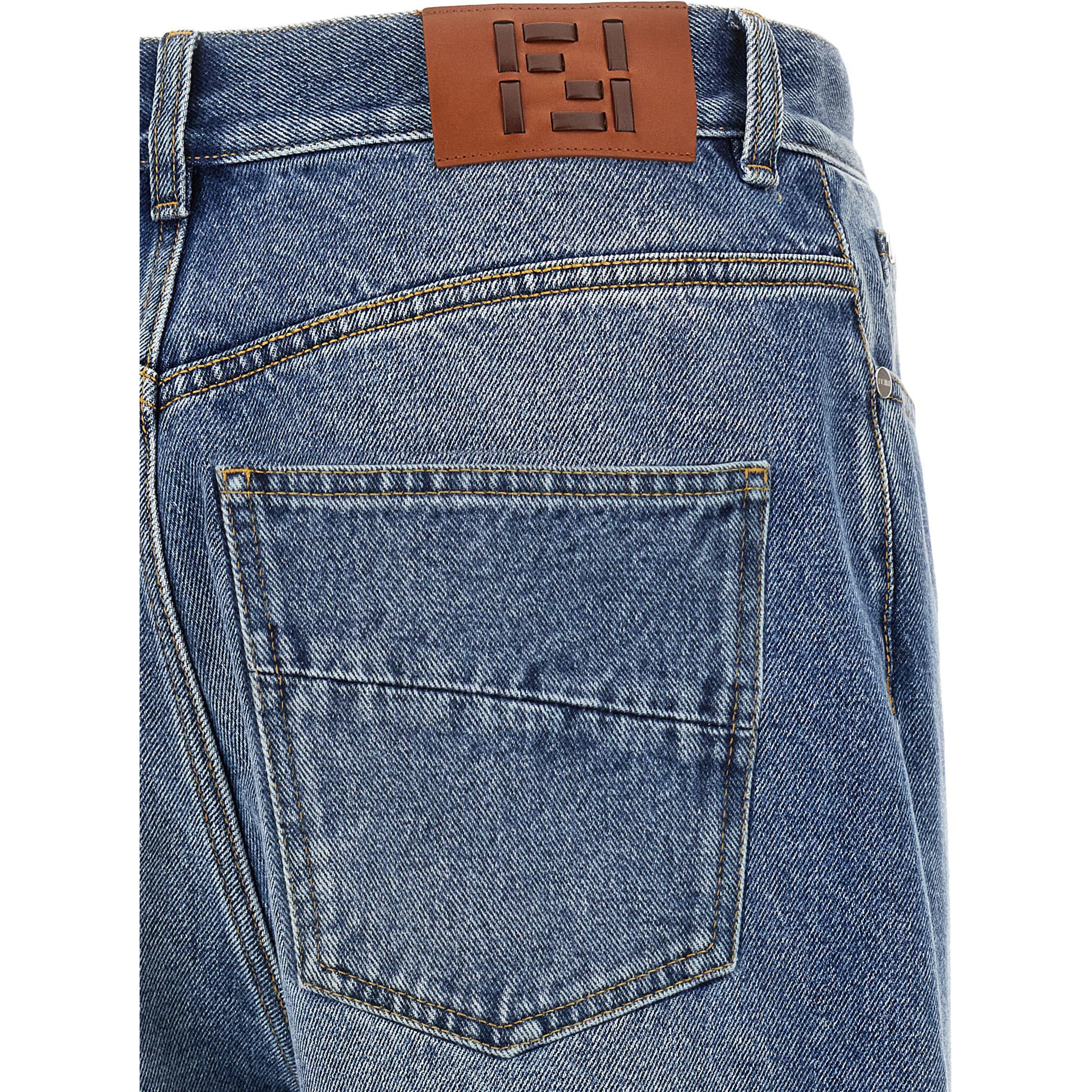 Blue Cotton Relaxed Fit Jeans