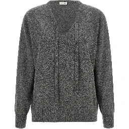 Gray Cashmere Cardigan