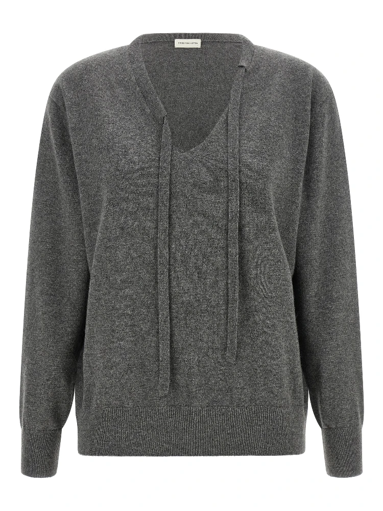 Gray Cashmere Cardigan