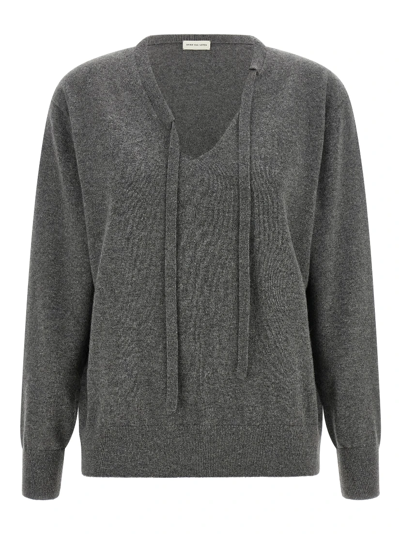 Gray Cashmere Cardigan