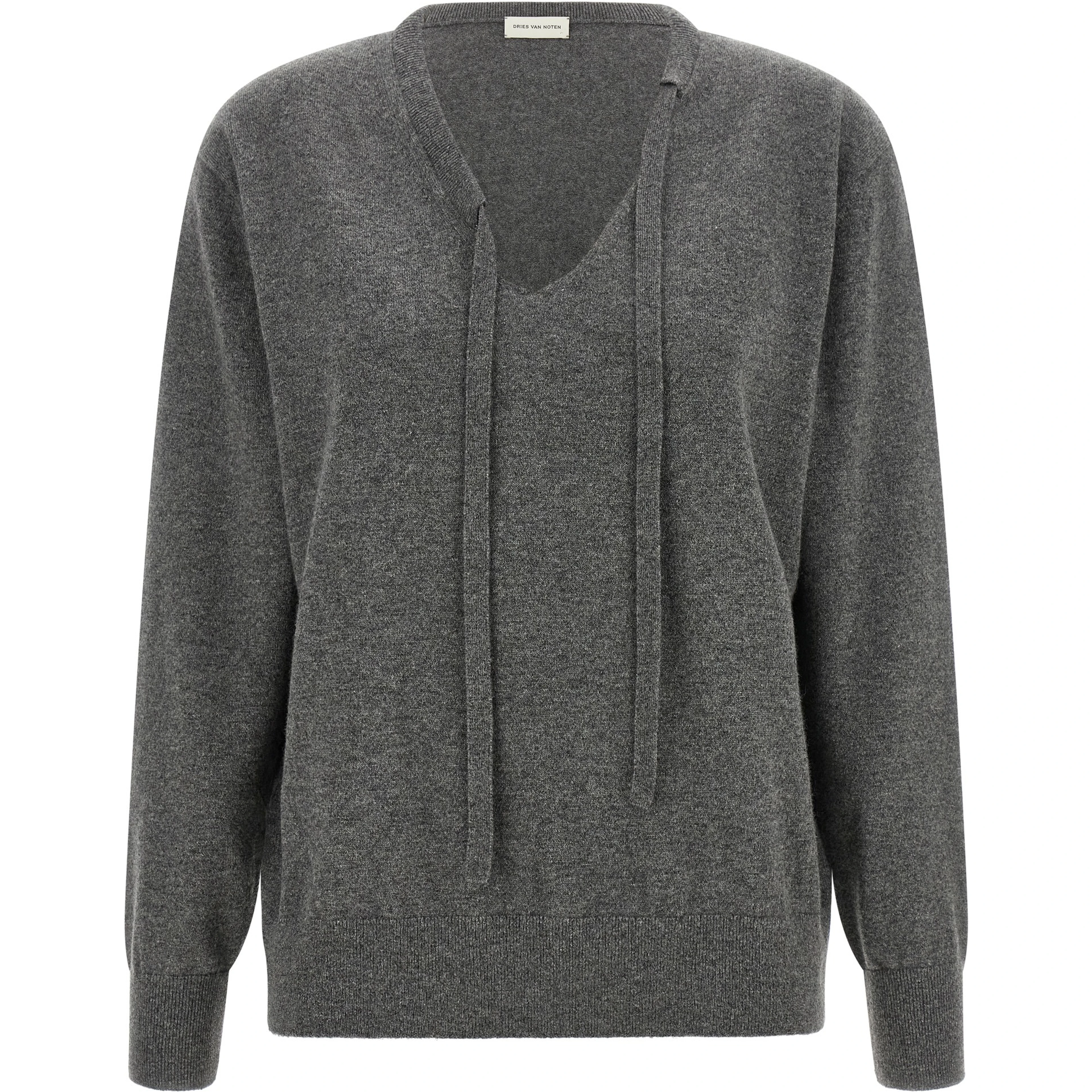 Gray Cashmere Cardigan