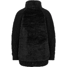 Black Wool Cardigan