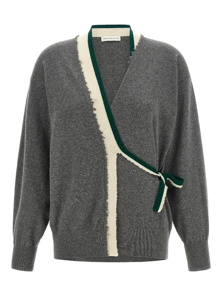Gray Cashmere Cardigan