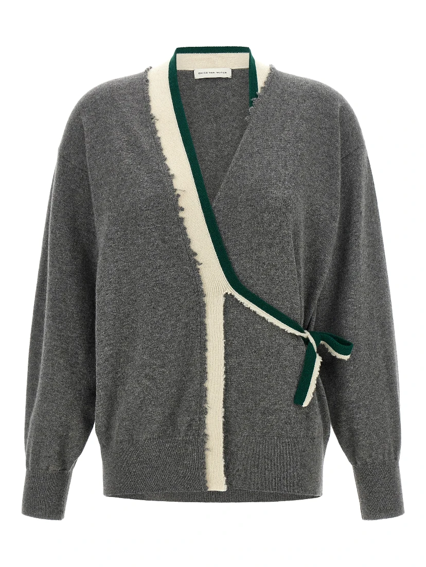 Gray Cashmere Cardigan