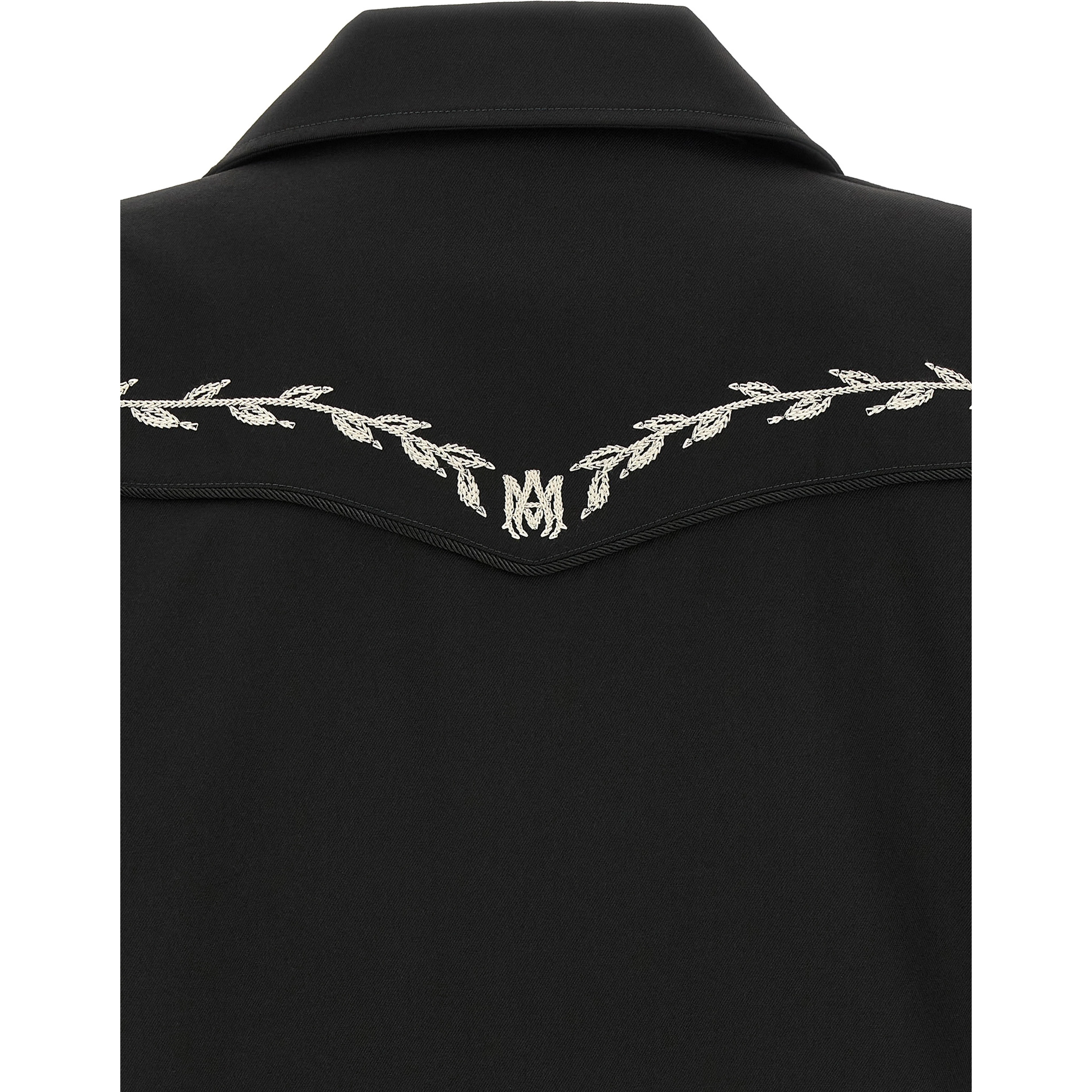 Black Polyester Full-Length Jacket