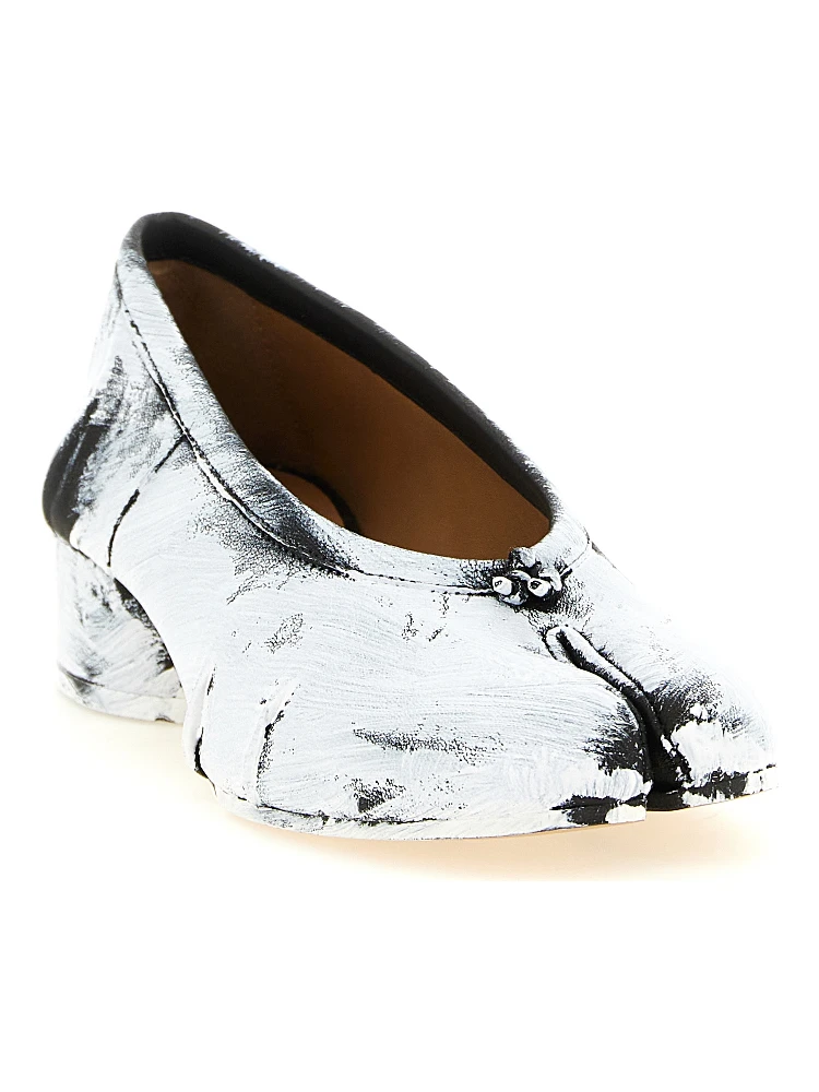 Bicolor Lambskin Mid Heel Pumps alternative