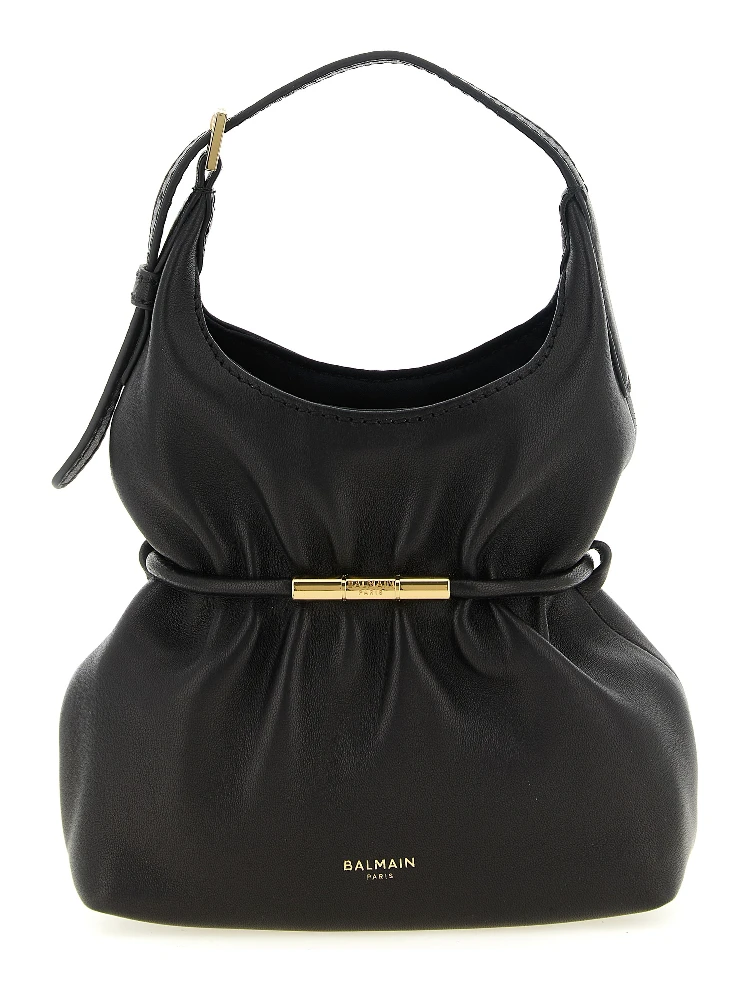 Black Lamb Leather Handbag