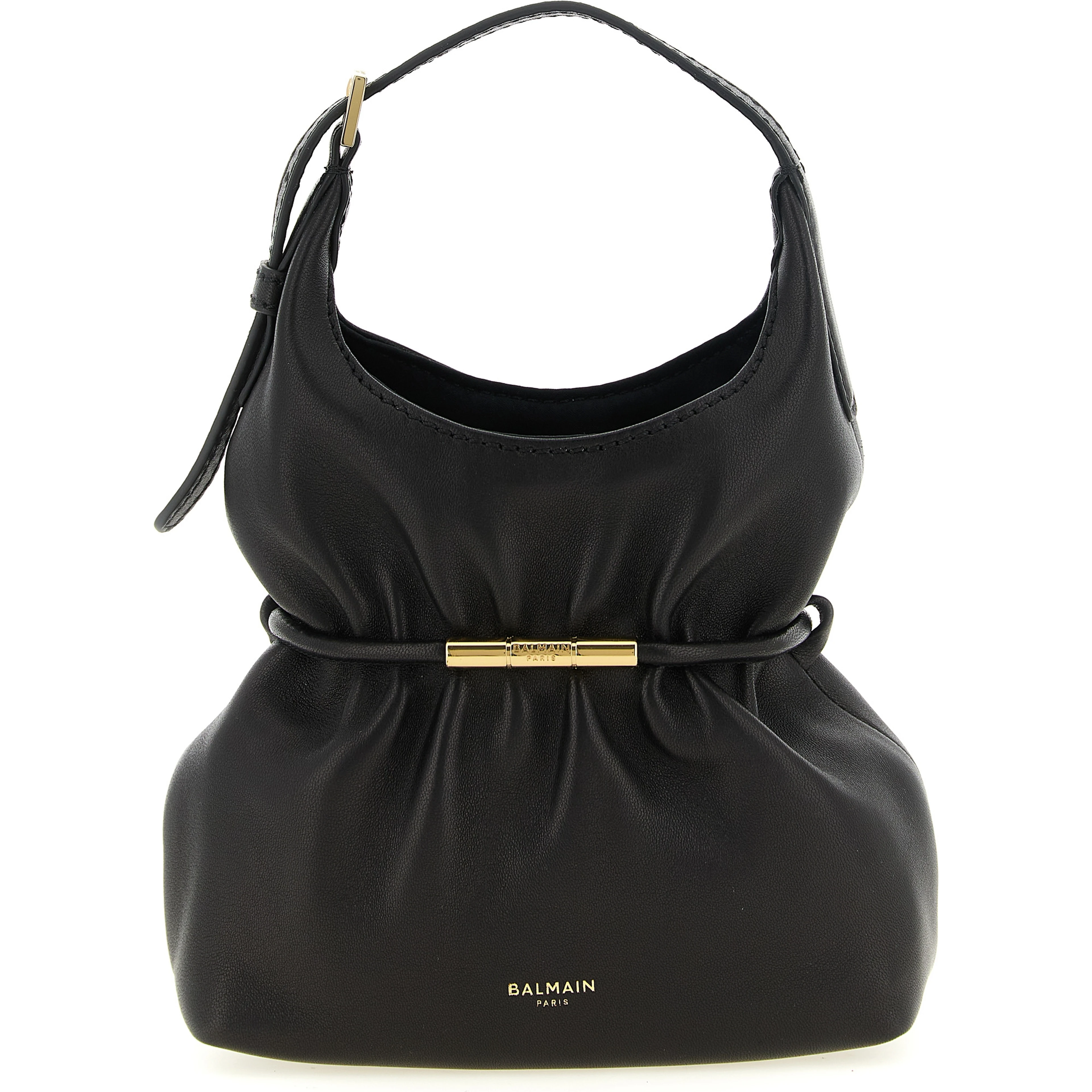 Black Lamb Leather Handbag