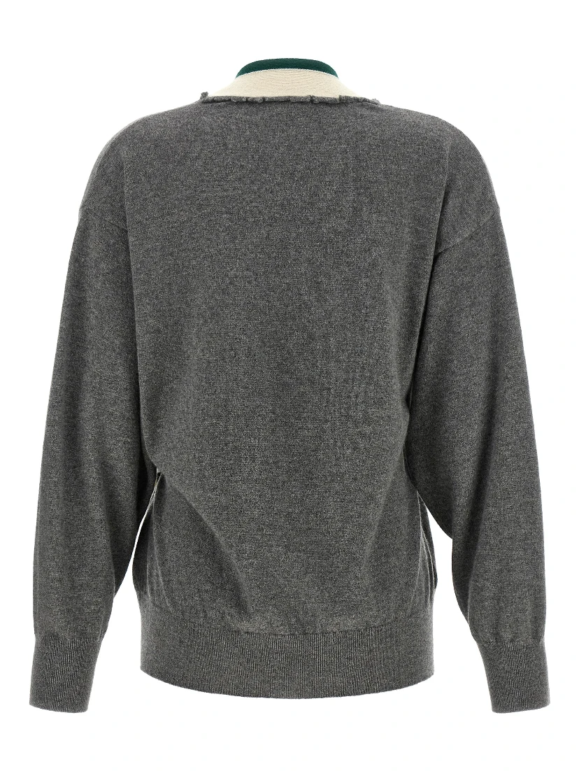 Gray Cashmere Cardigan