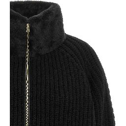 Black Wool Cardigan