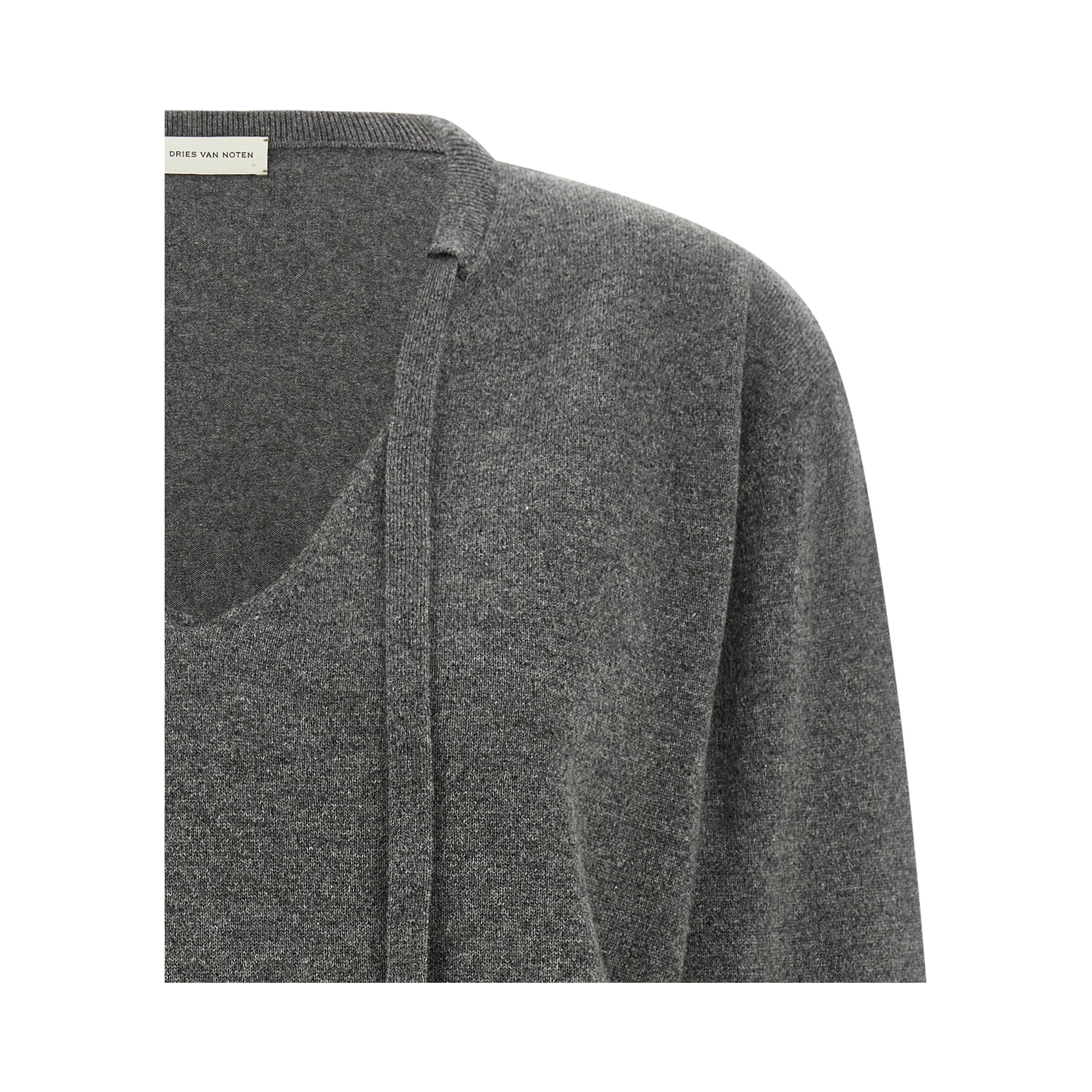 Gray Cashmere Cardigan