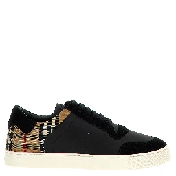 Black Calfskin Low Top Sneakers