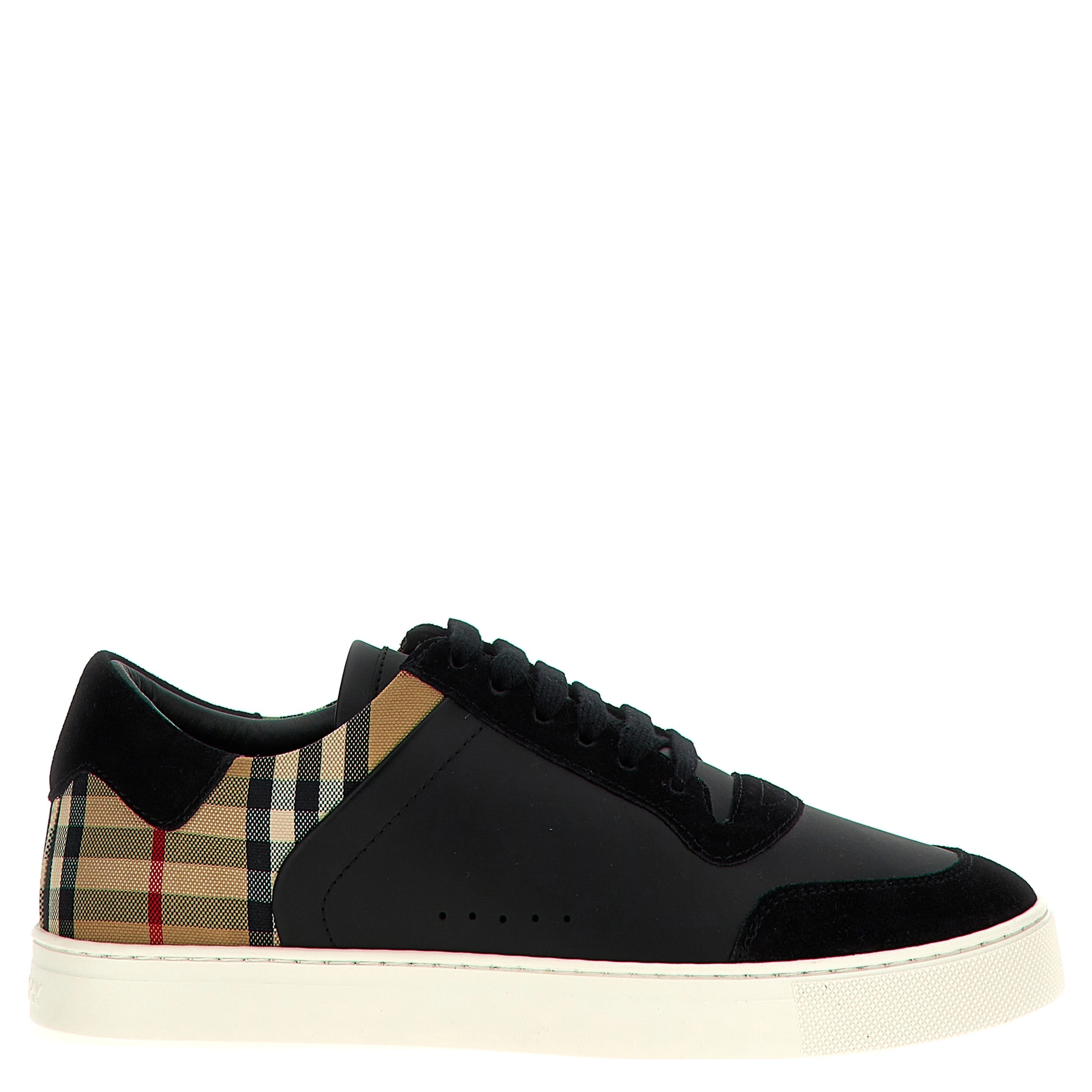 Black Calfskin Low Top Sneakers