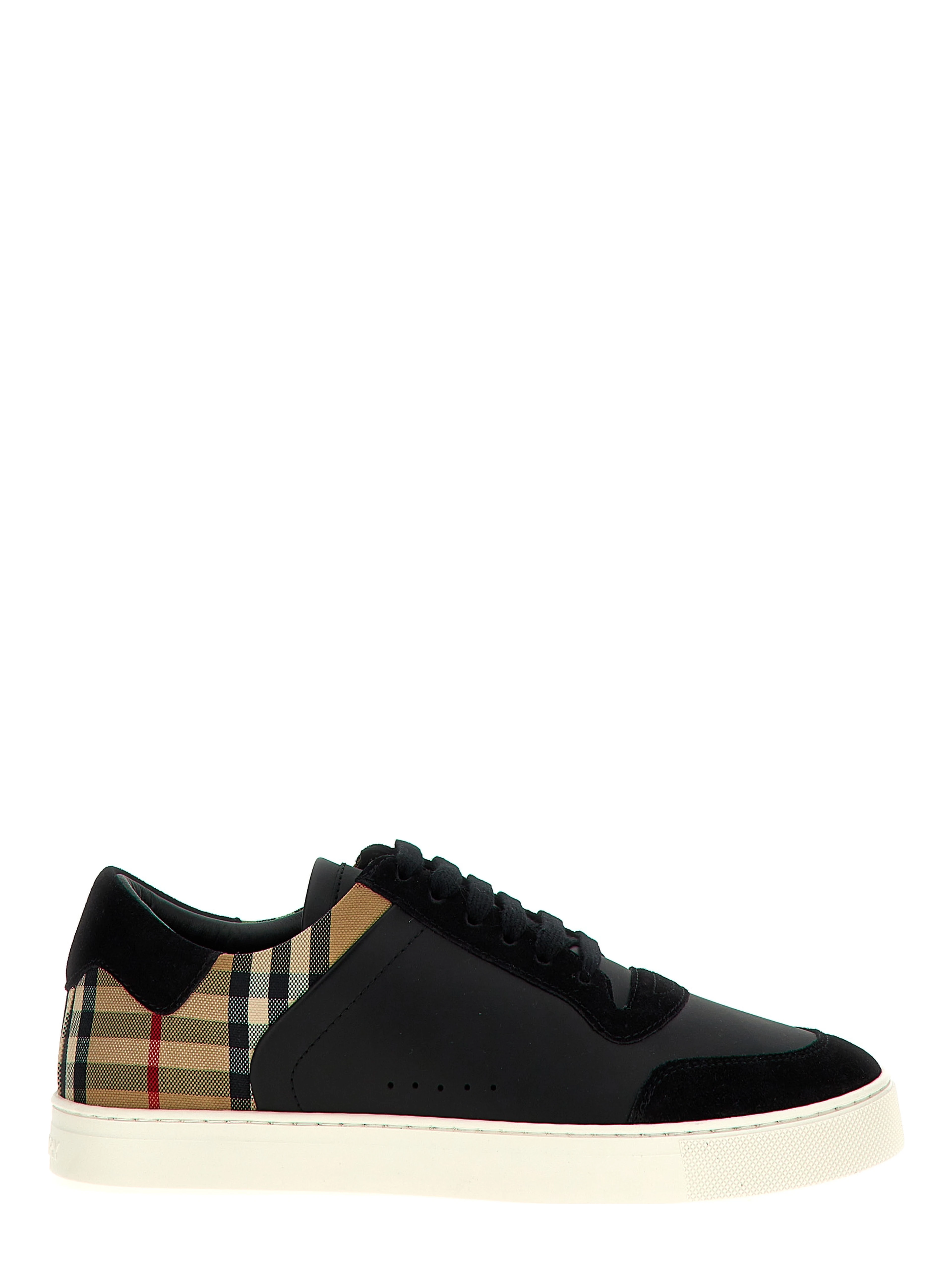 Black Calfskin Low Top Sneakers
