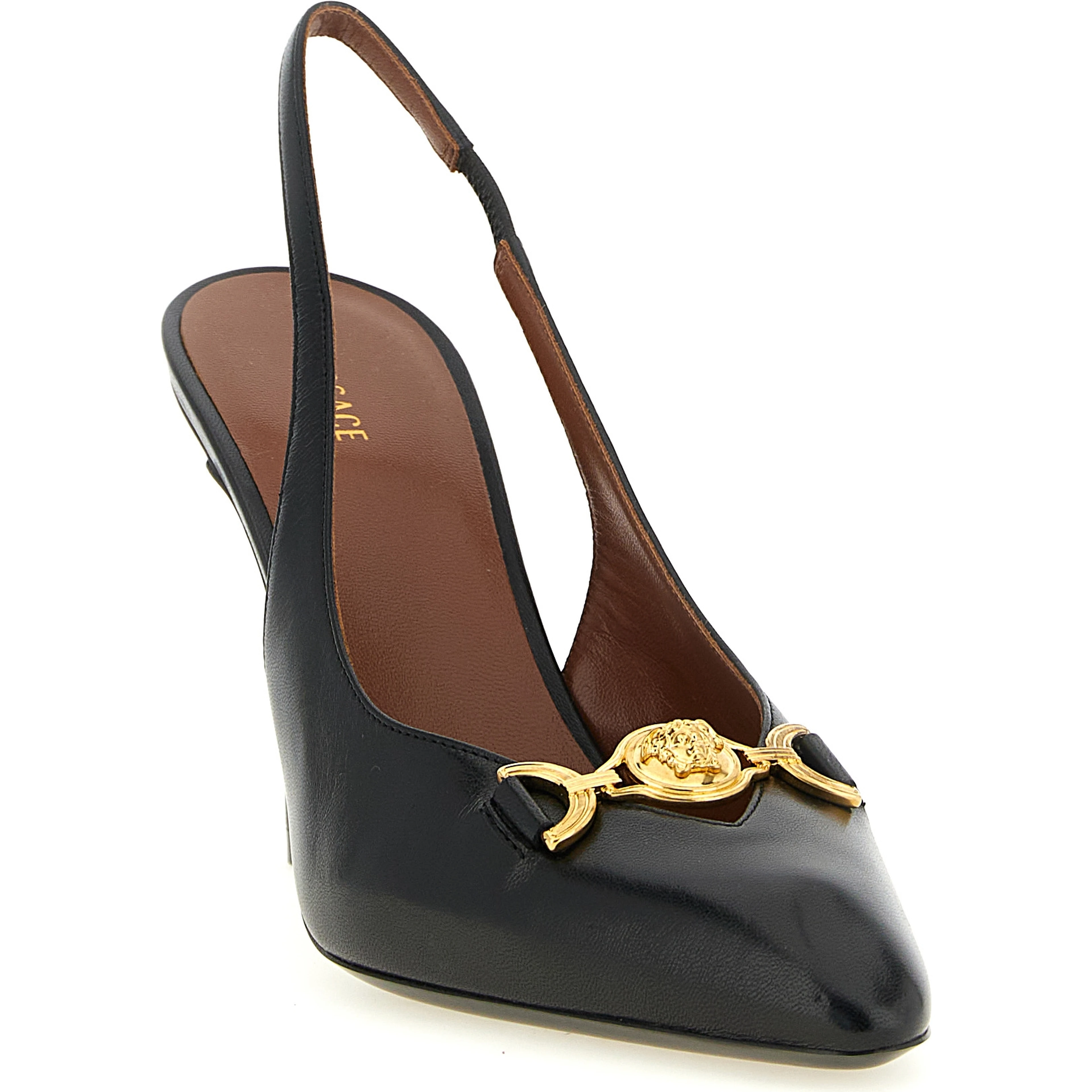 Black Lamb Leather High Heel Pumps