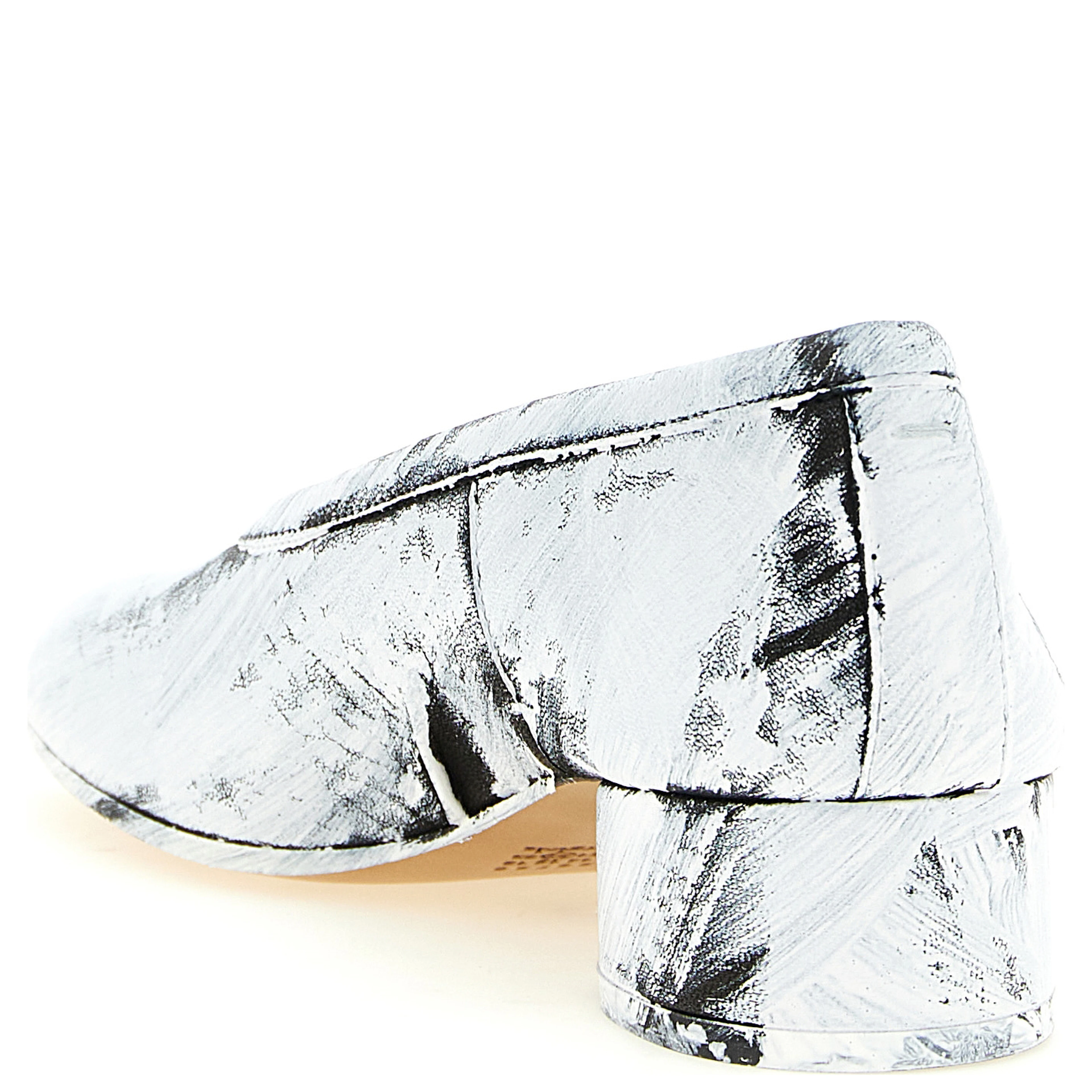 Bicolor Lambskin Mid Heel Pumps
