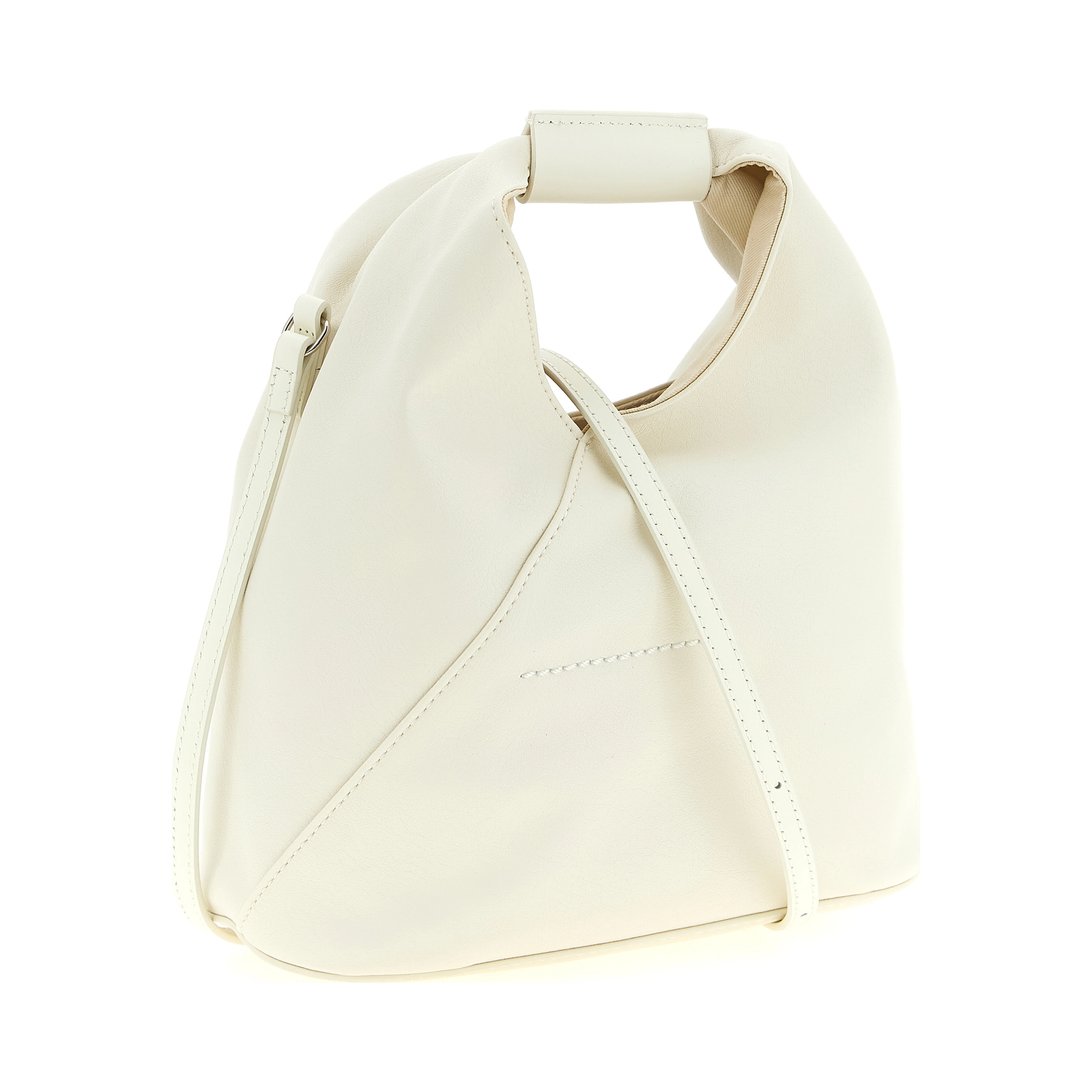 White Polyethylene Crossbody Bag