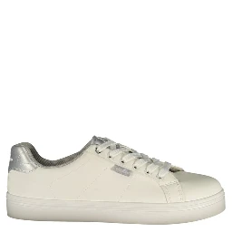 White Polyurethane Women's Sneaker