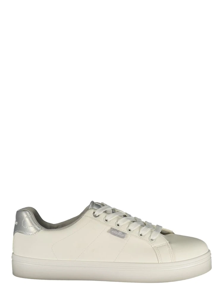 White Polyurethane Women's Sneaker