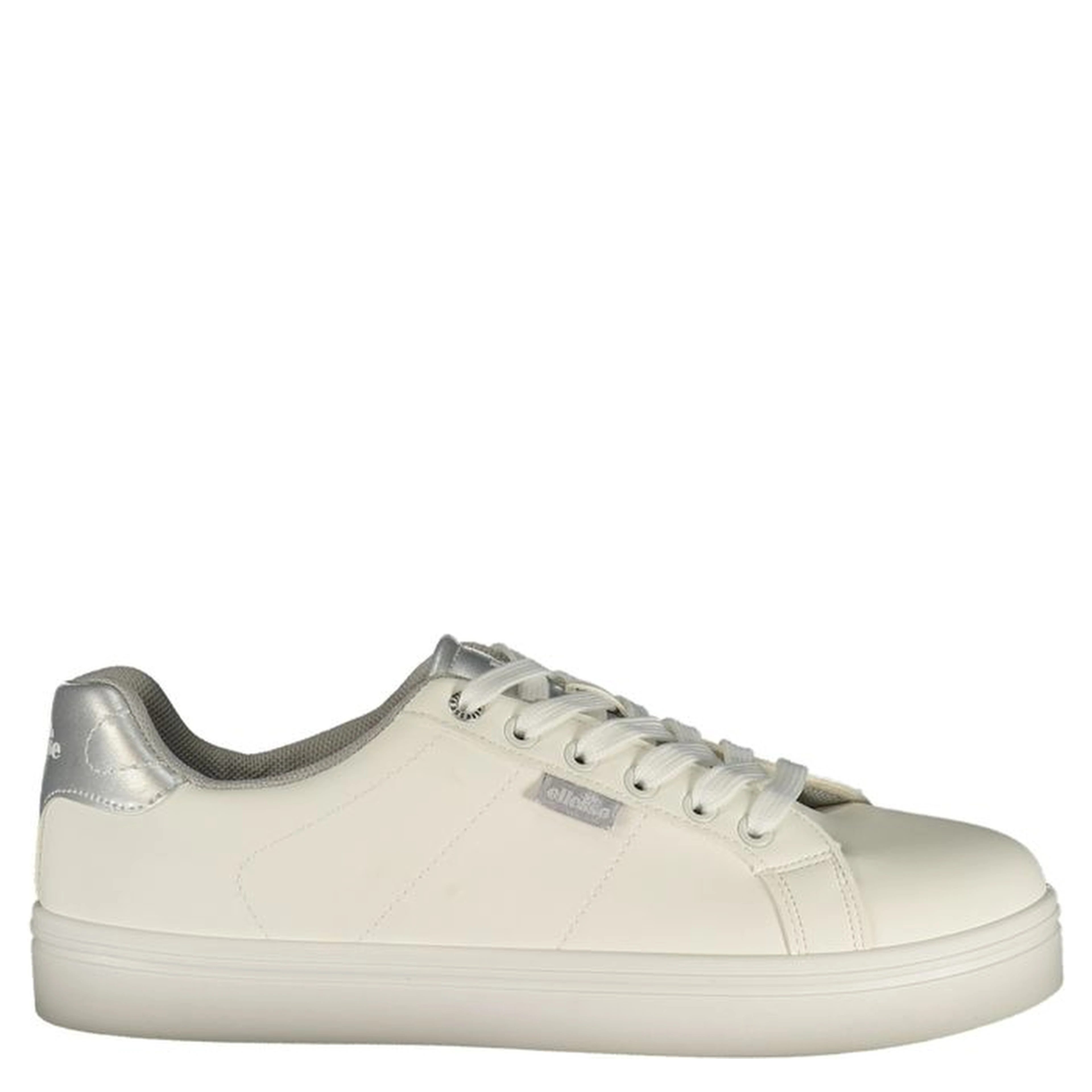 White Polyurethane Women's Sneaker