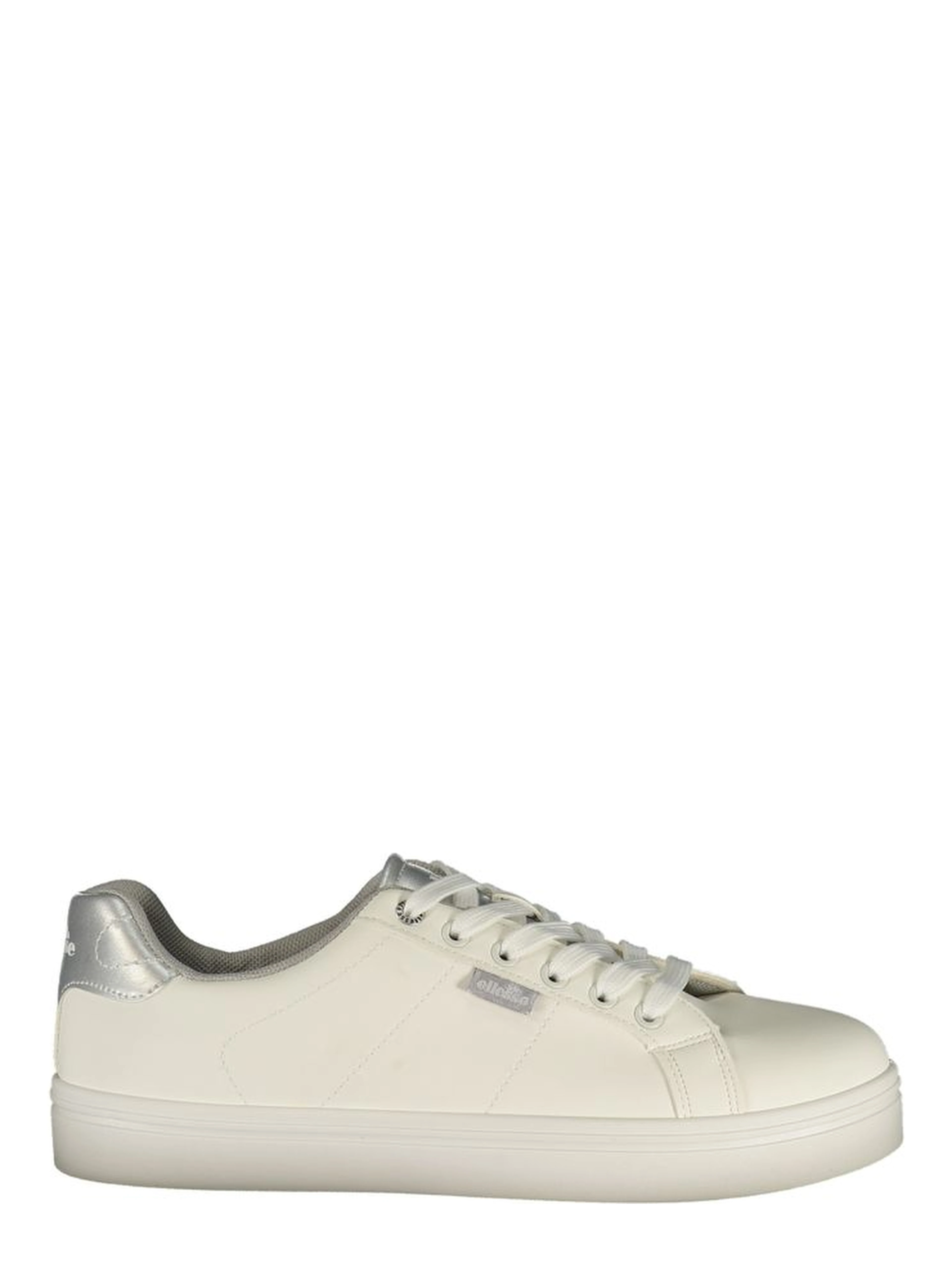 White Polyurethane Women's Sneaker