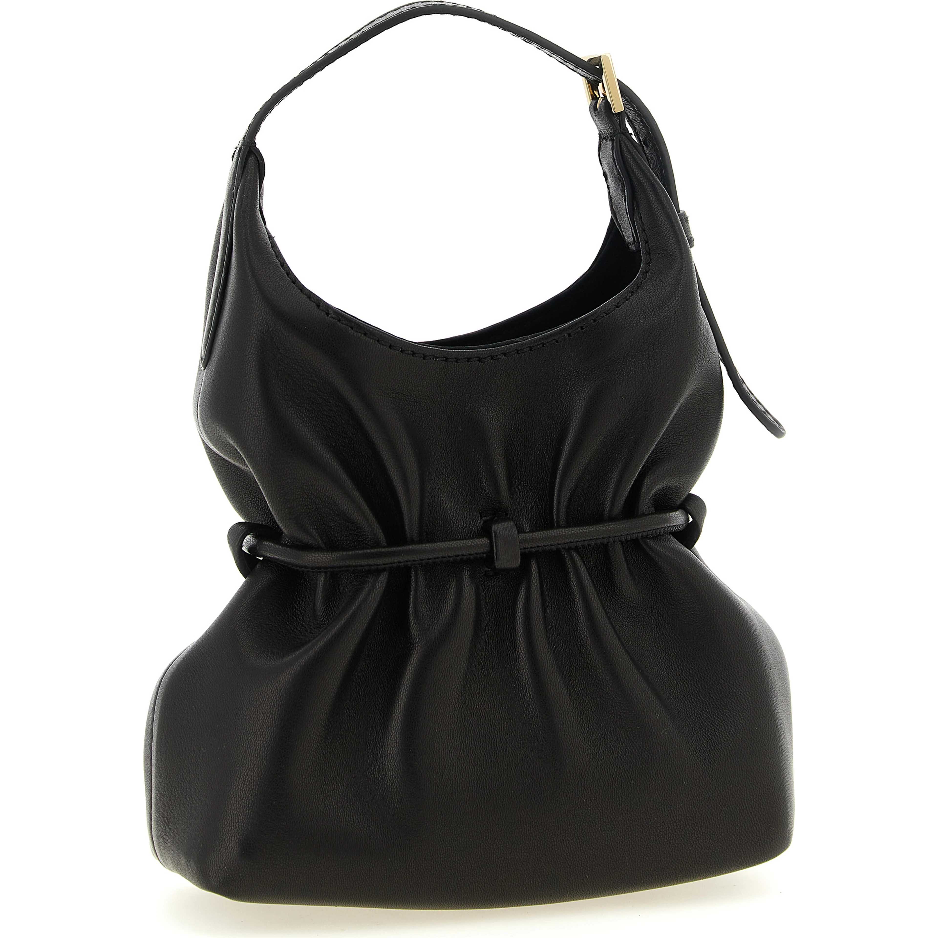 Black Lamb Leather Handbag