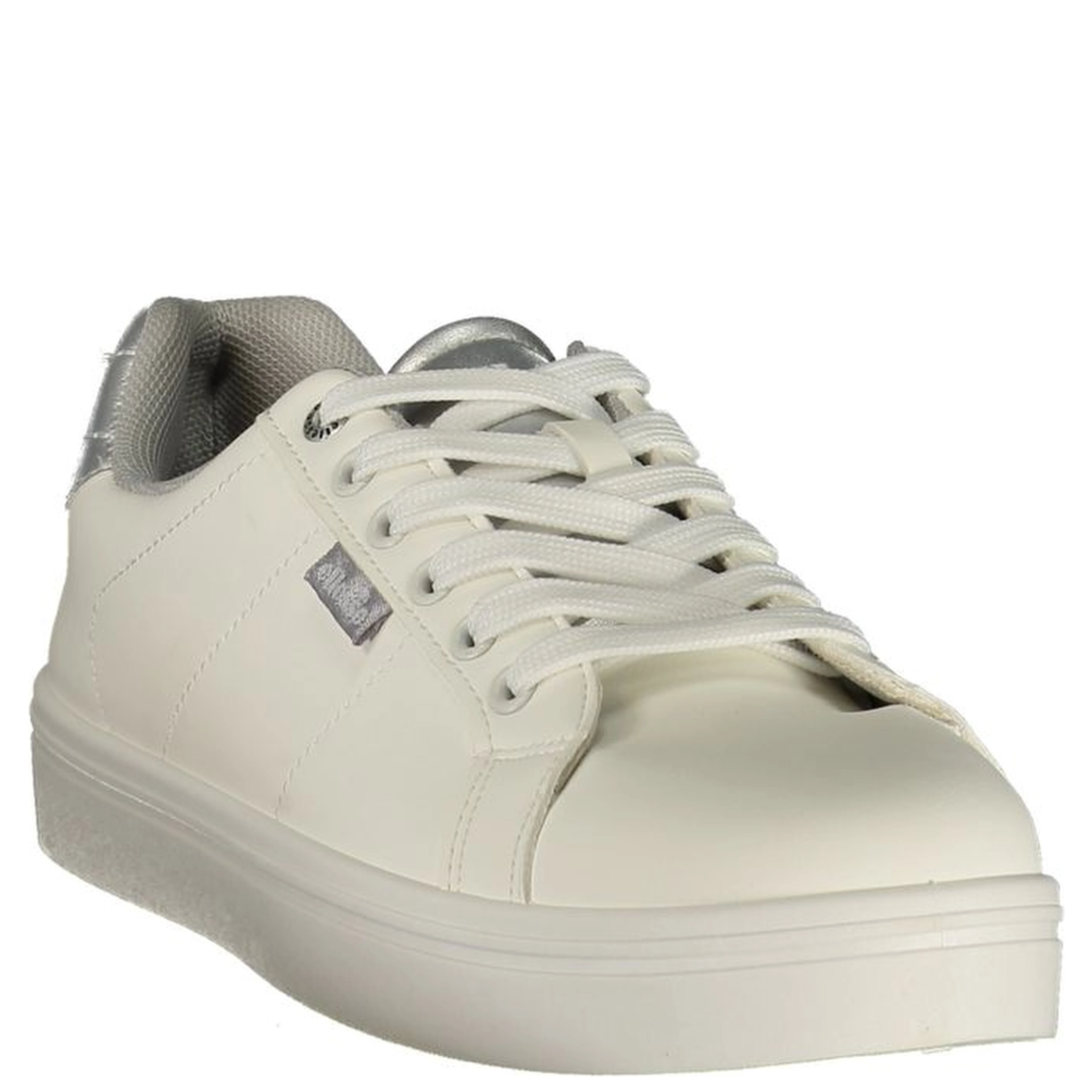 White Polyurethane Women's Sneaker