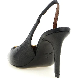 Black Lamb Leather High Heel Pumps