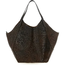 Brown Calfskin Tote Bag
