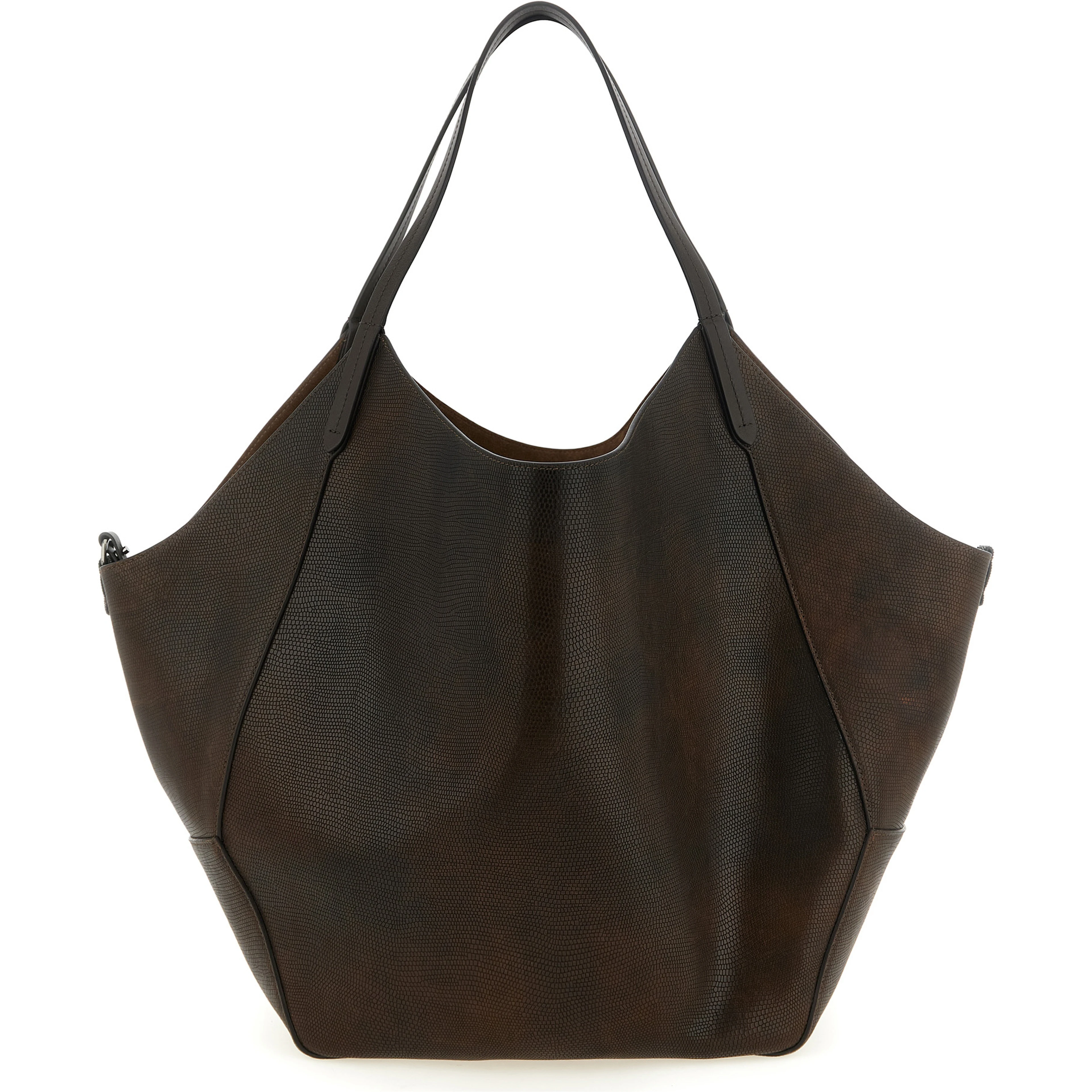 Brown Calfskin Tote Bag