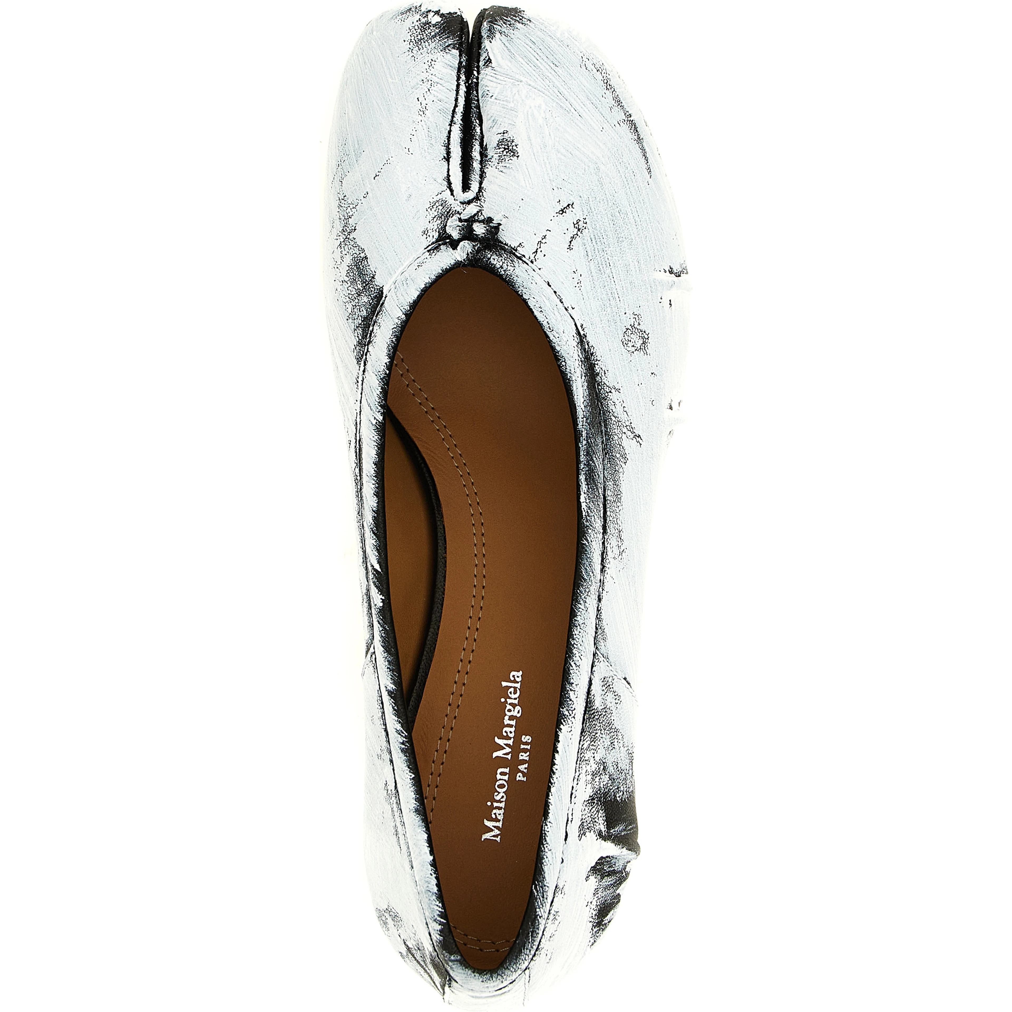 Bicolor Lambskin Mid Heel Pumps