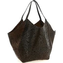 Brown Calfskin Tote Bag