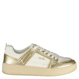 White Polyurethane Women's Sneakers