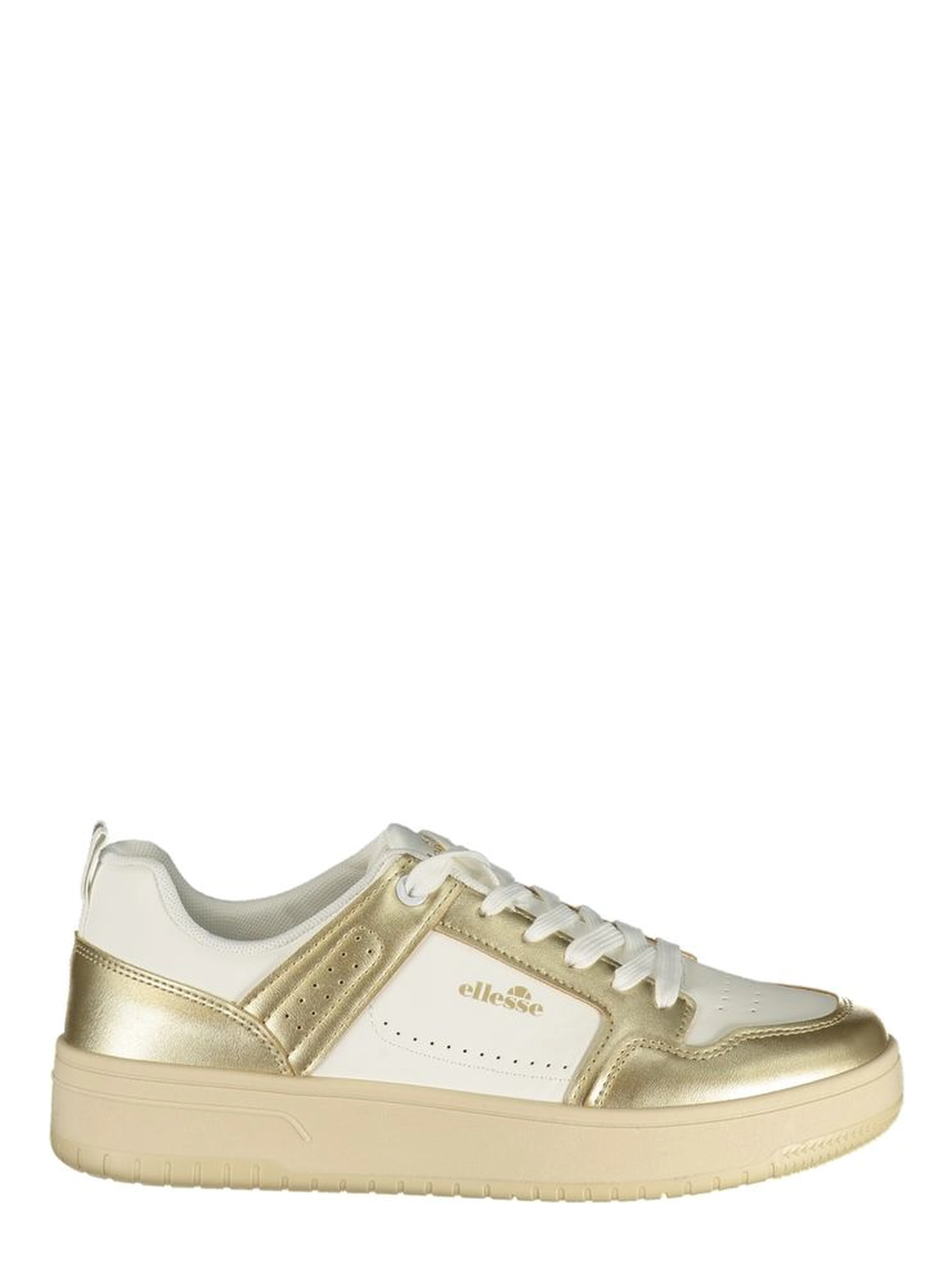 White Polyurethane Women's Sneakers