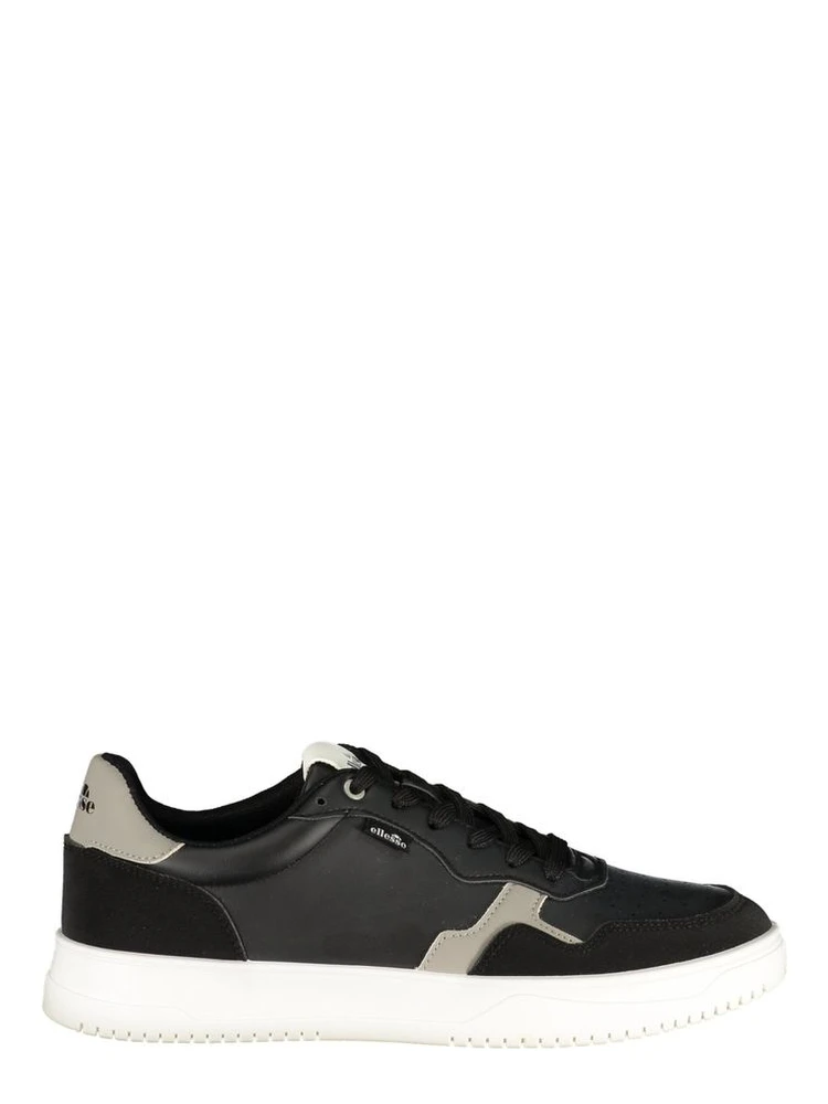 Black Polyurethane Men's Sneaker