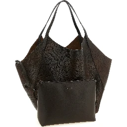 Brown Calfskin Tote Bag
