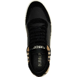 Black Calfskin Low Top Sneakers