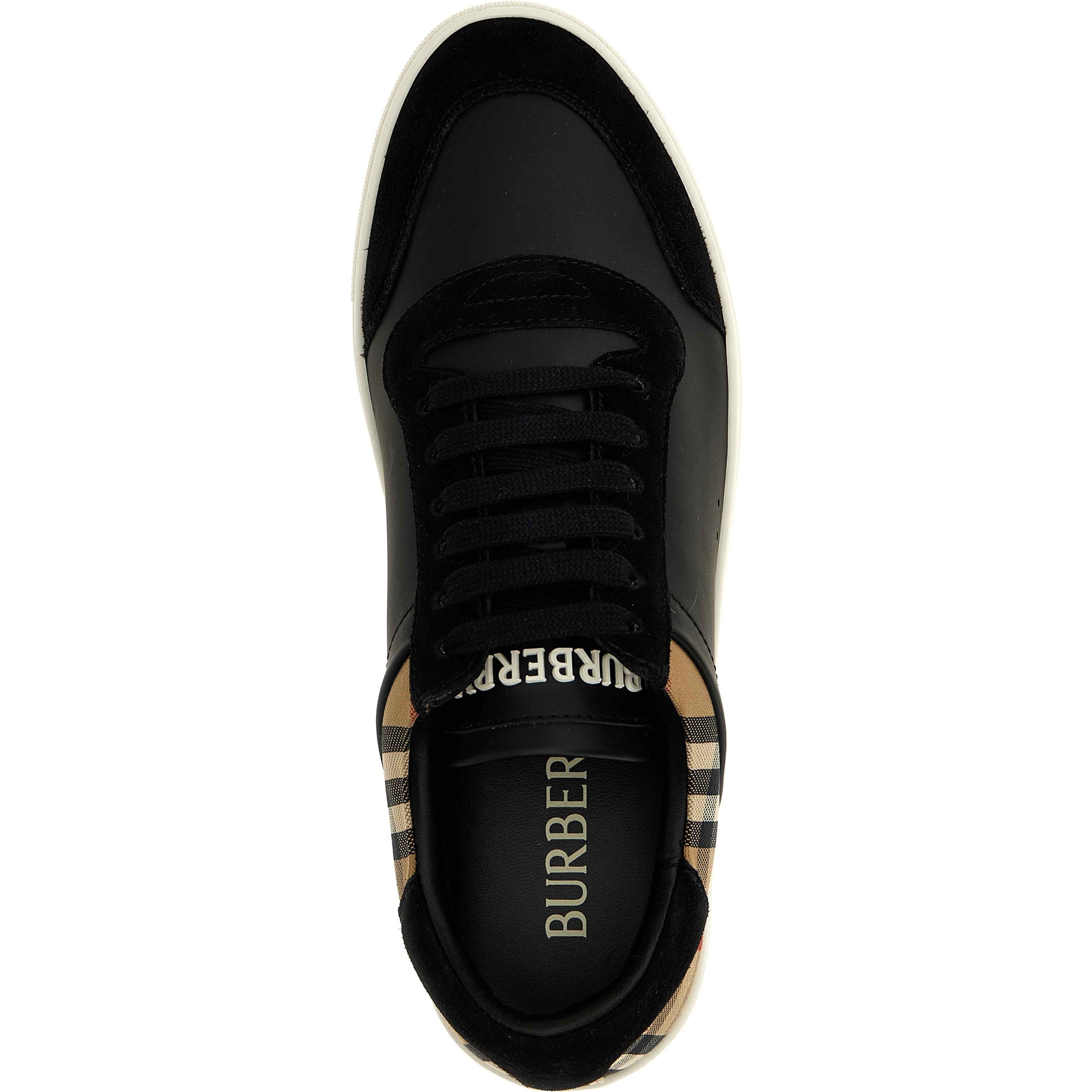 Black Calfskin Low Top Sneakers