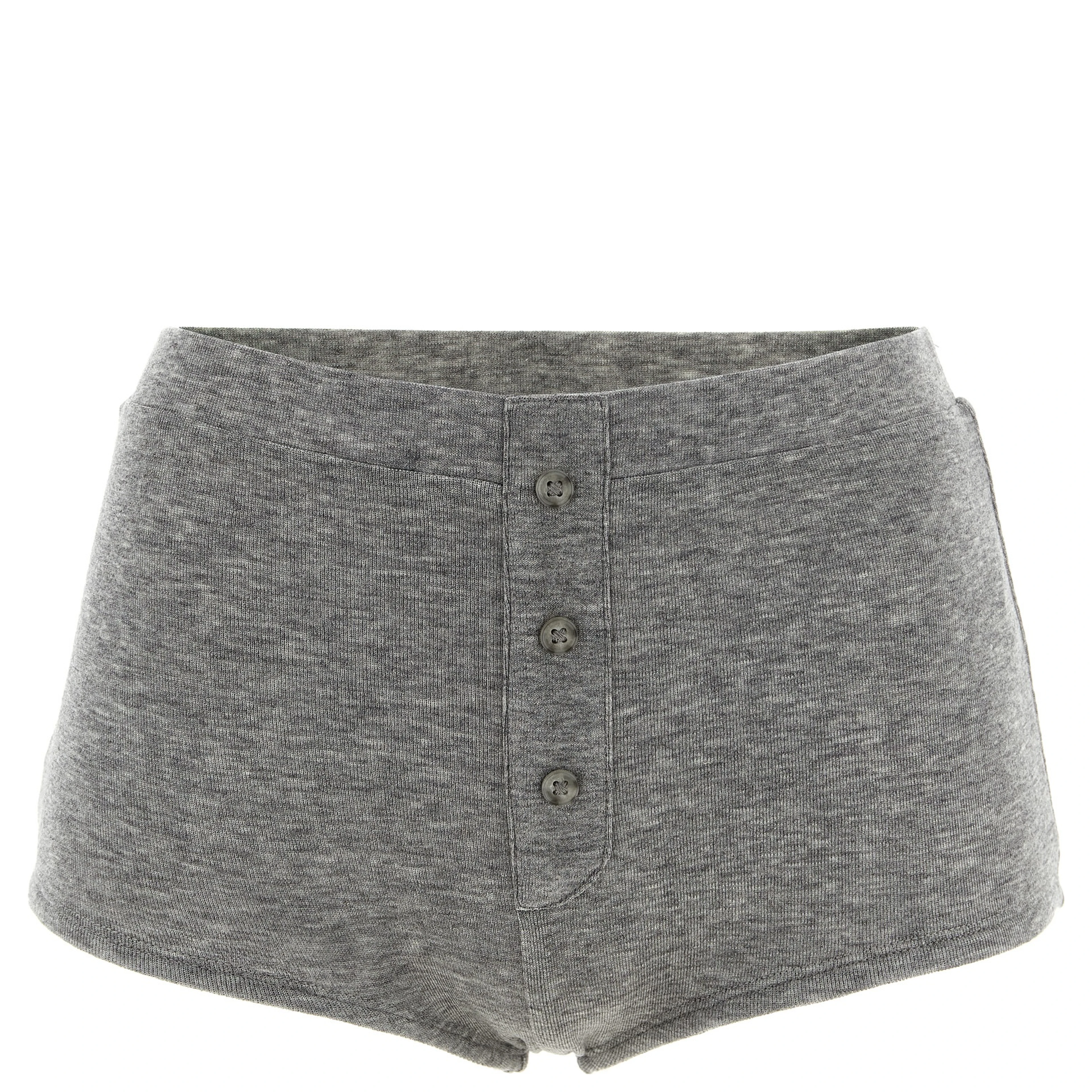 Gray Tencel Bermuda Shorts