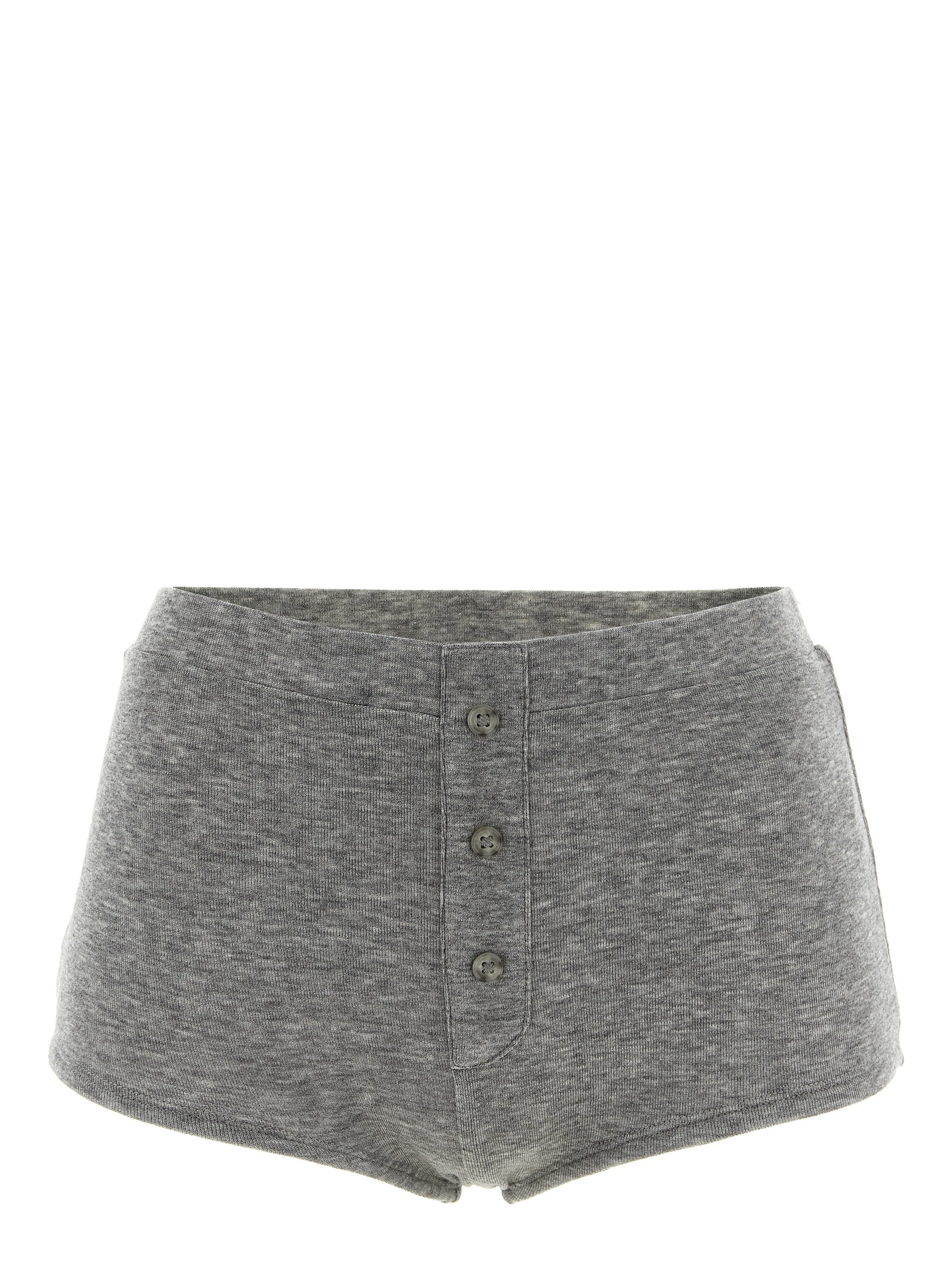 Gray Tencel Bermuda Shorts
