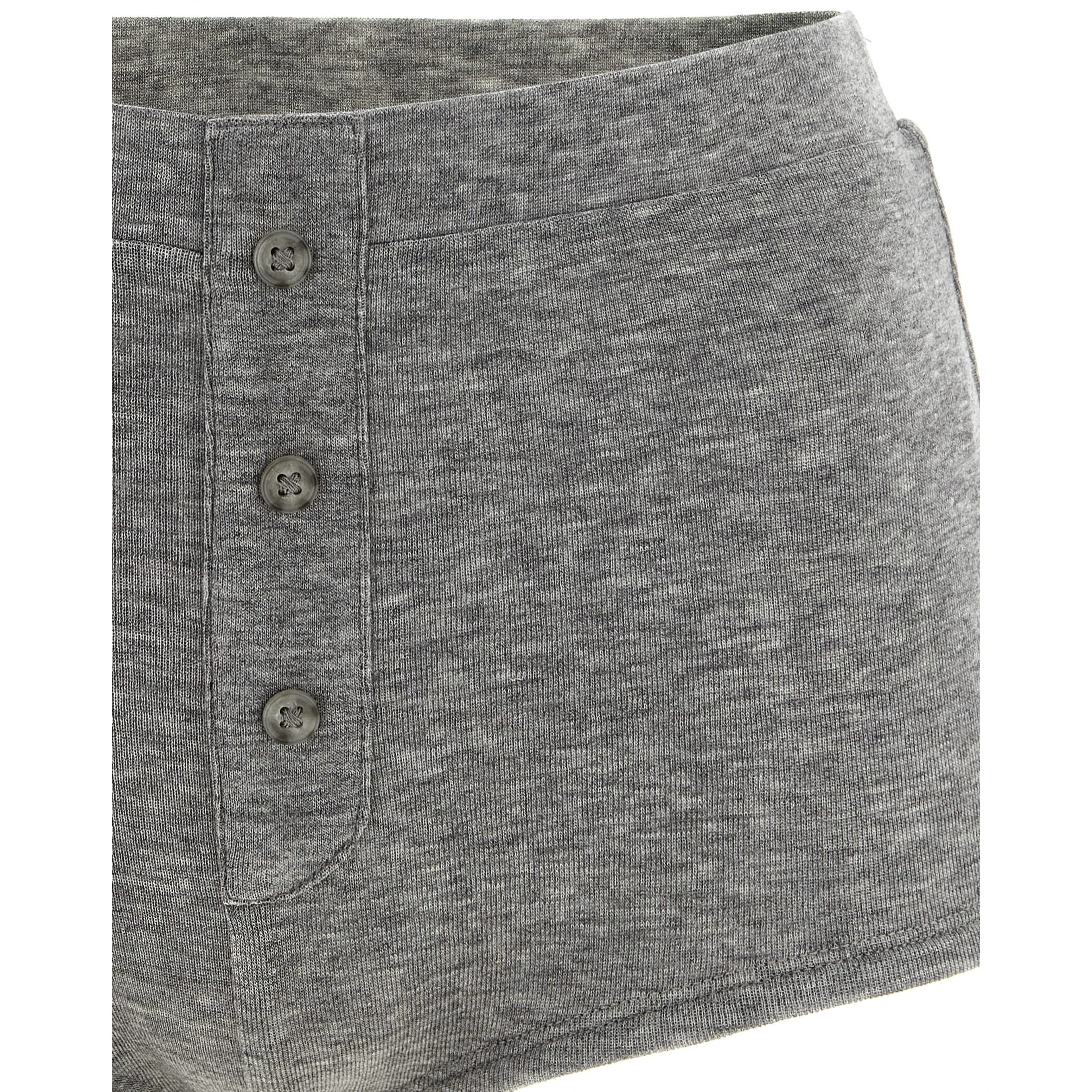Gray Tencel Bermuda Shorts