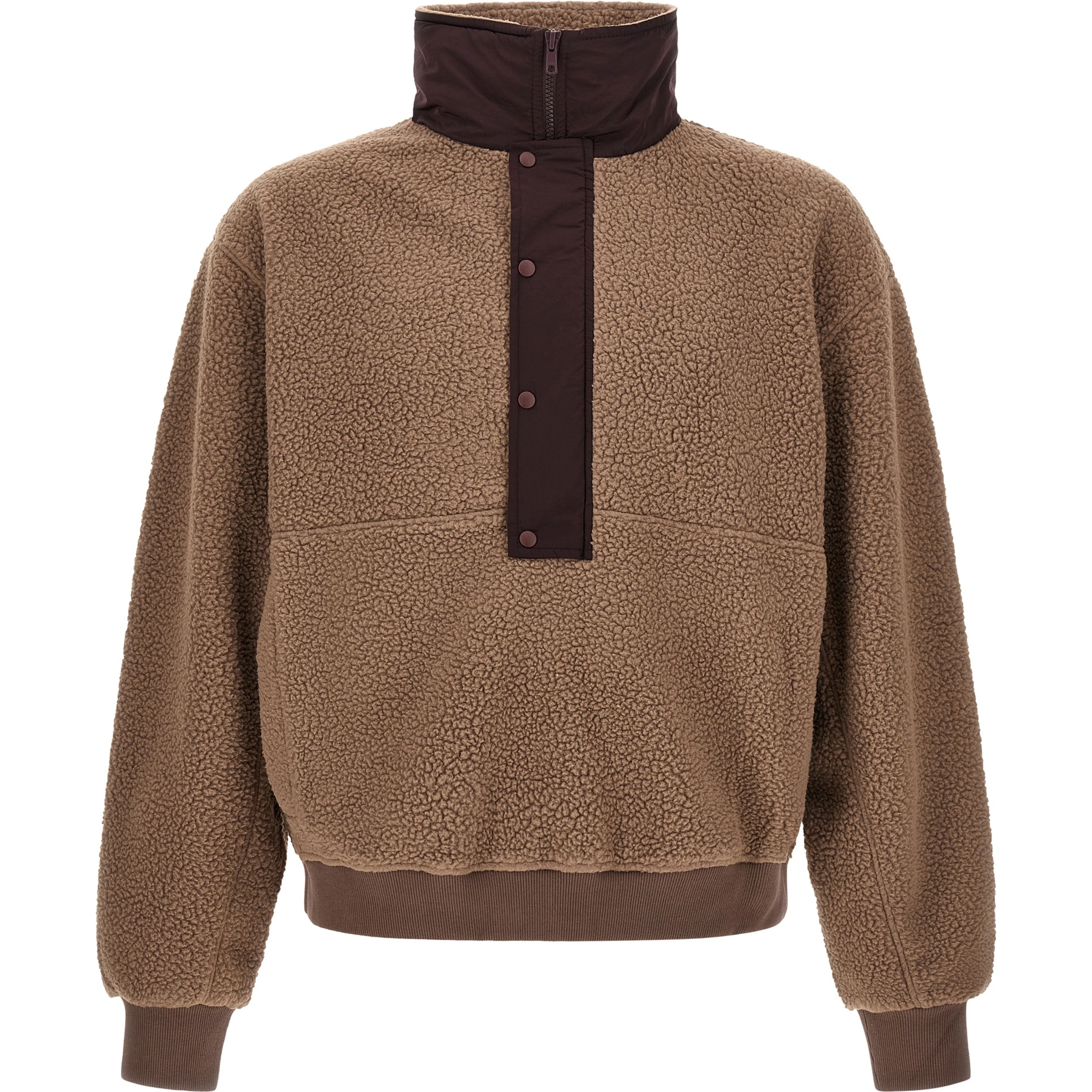 Brown Polyester Sweatshirt