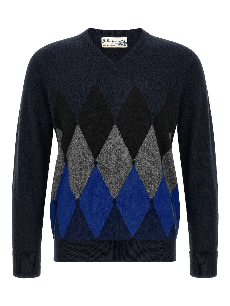 Blue Cashmere Cardigan
