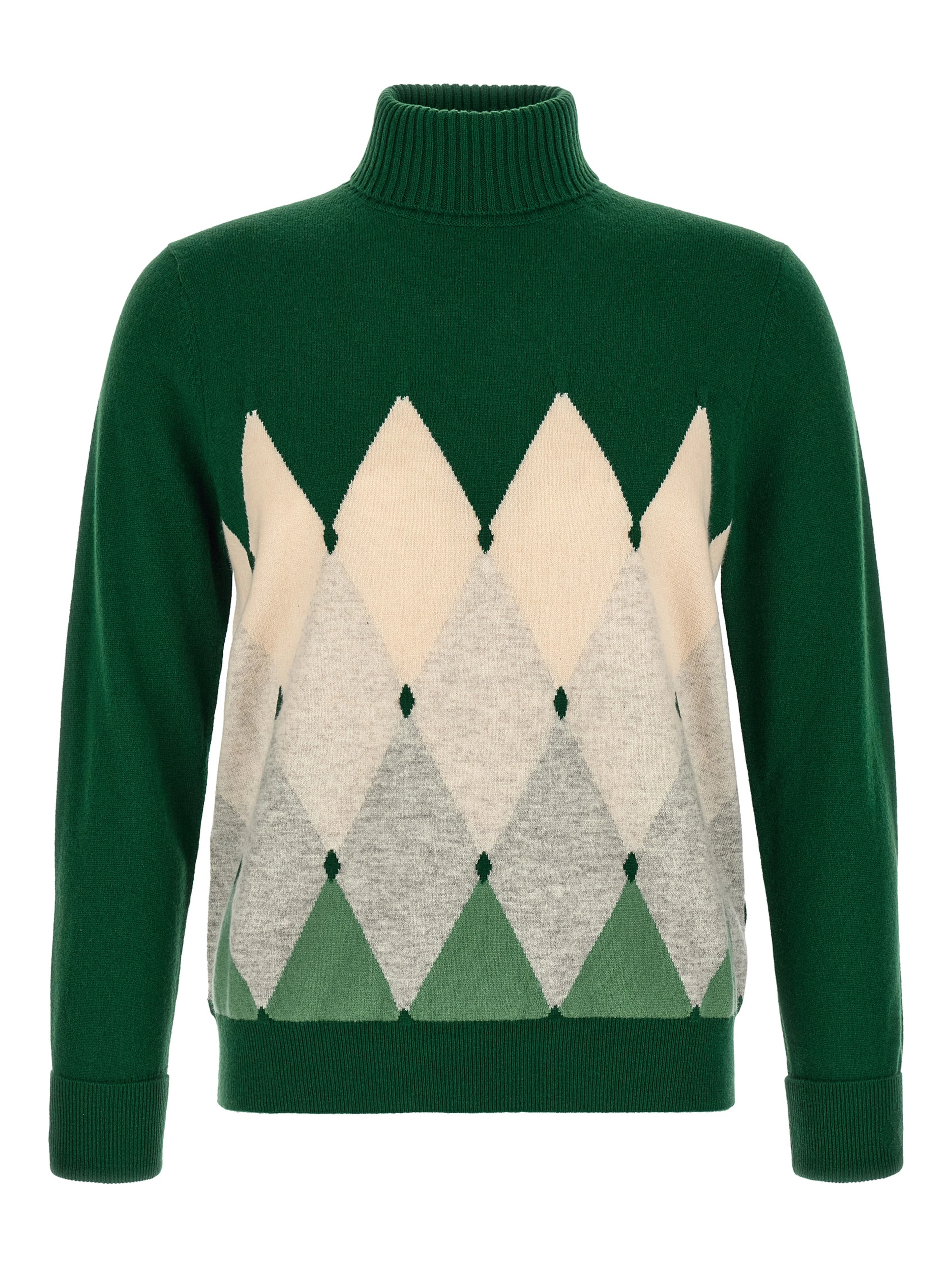 Bicolor Cashmere Cardigan