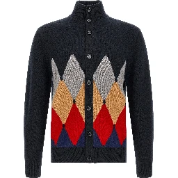 Blue Cashmere Cardigan