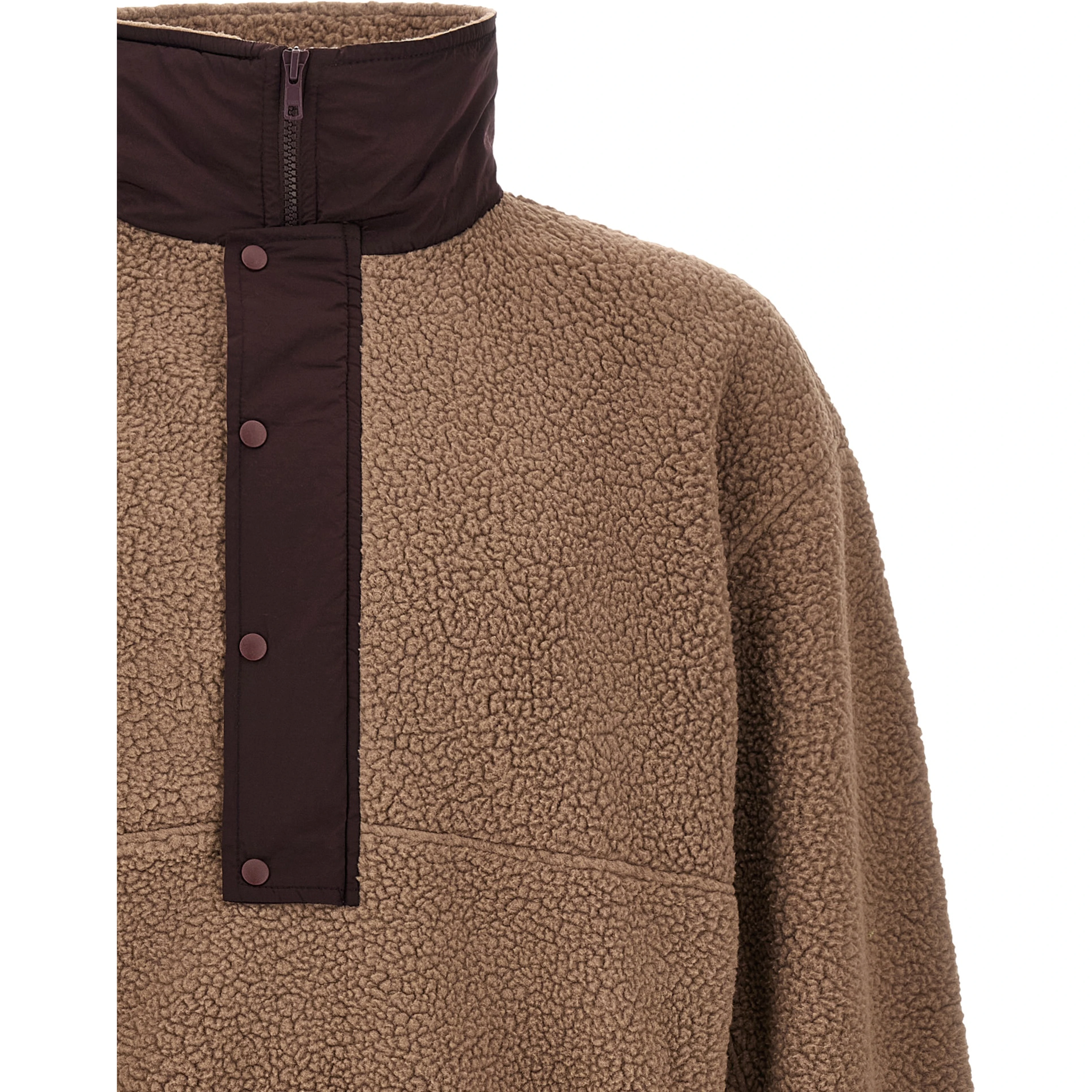 Brown Polyester Sweatshirt