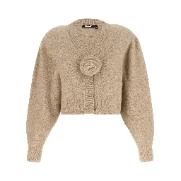 Beige Wool Cardigan