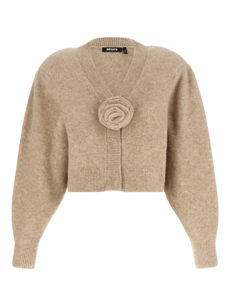 Beige Wool Cardigan