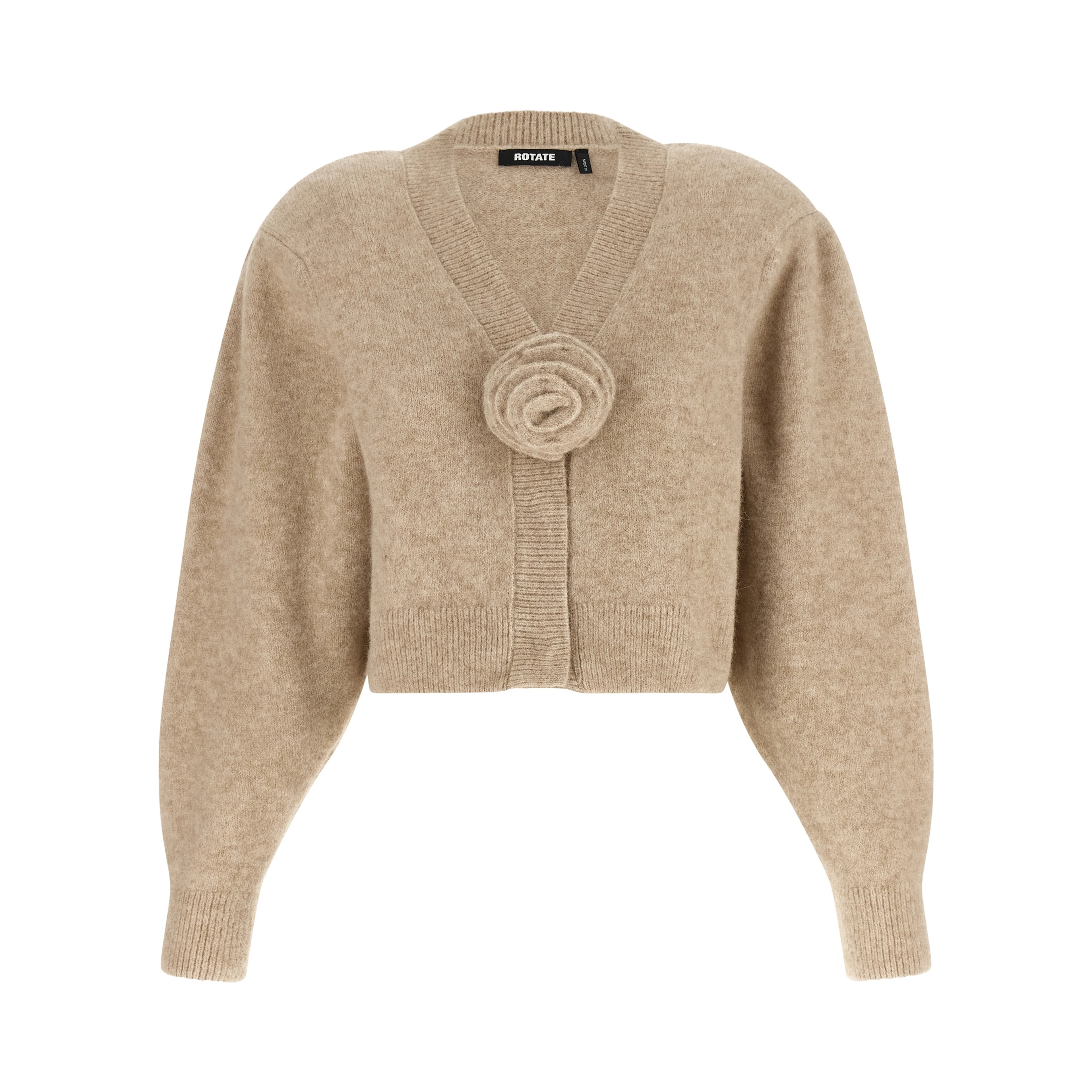 Beige Wool Cardigan